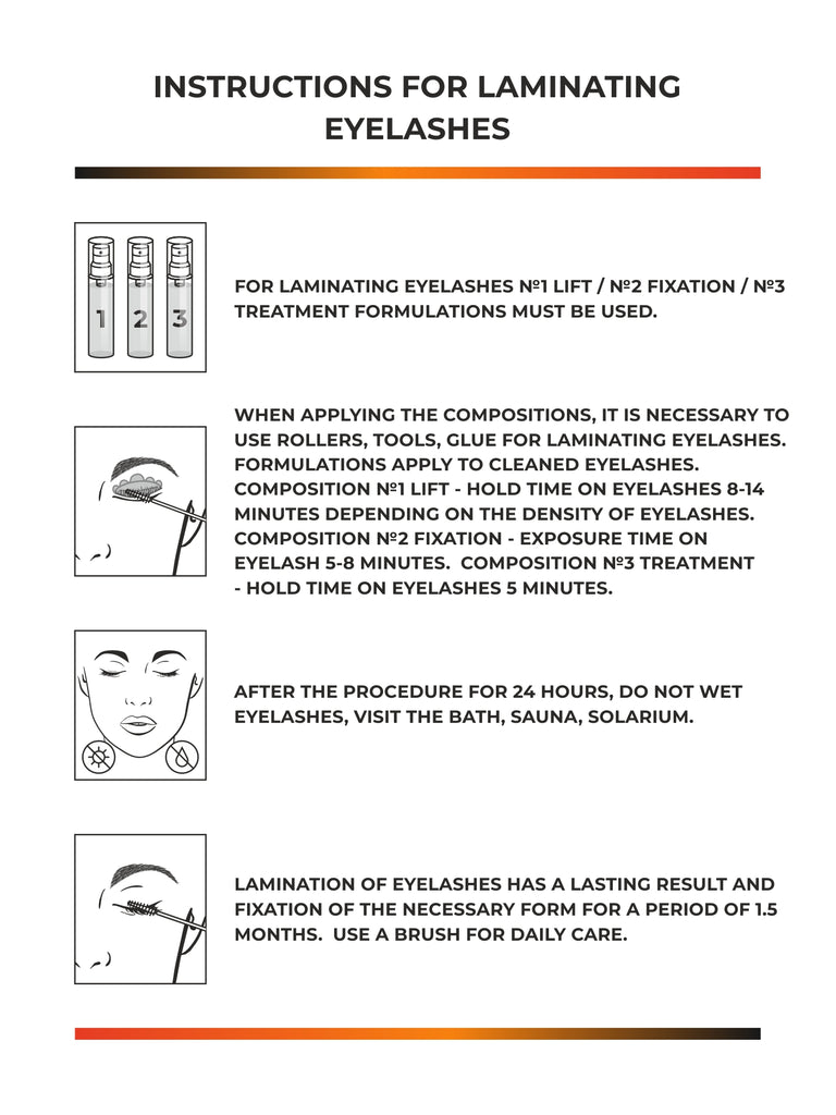 Augenbrauen und Wimpern  Lamination Set  Matreshka (3 Produkte )- 30 ml